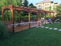 Deck Zeminli Ahşap Pergola