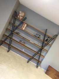 Endüstriyel Metal-Ahşap Raf Sistemleri