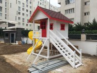 Kaydıraklı Ayaklı Çocuk Oyun Evi 2