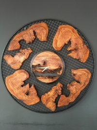 Zeytin Kütük Epoksi Duvar Saatleri 2
